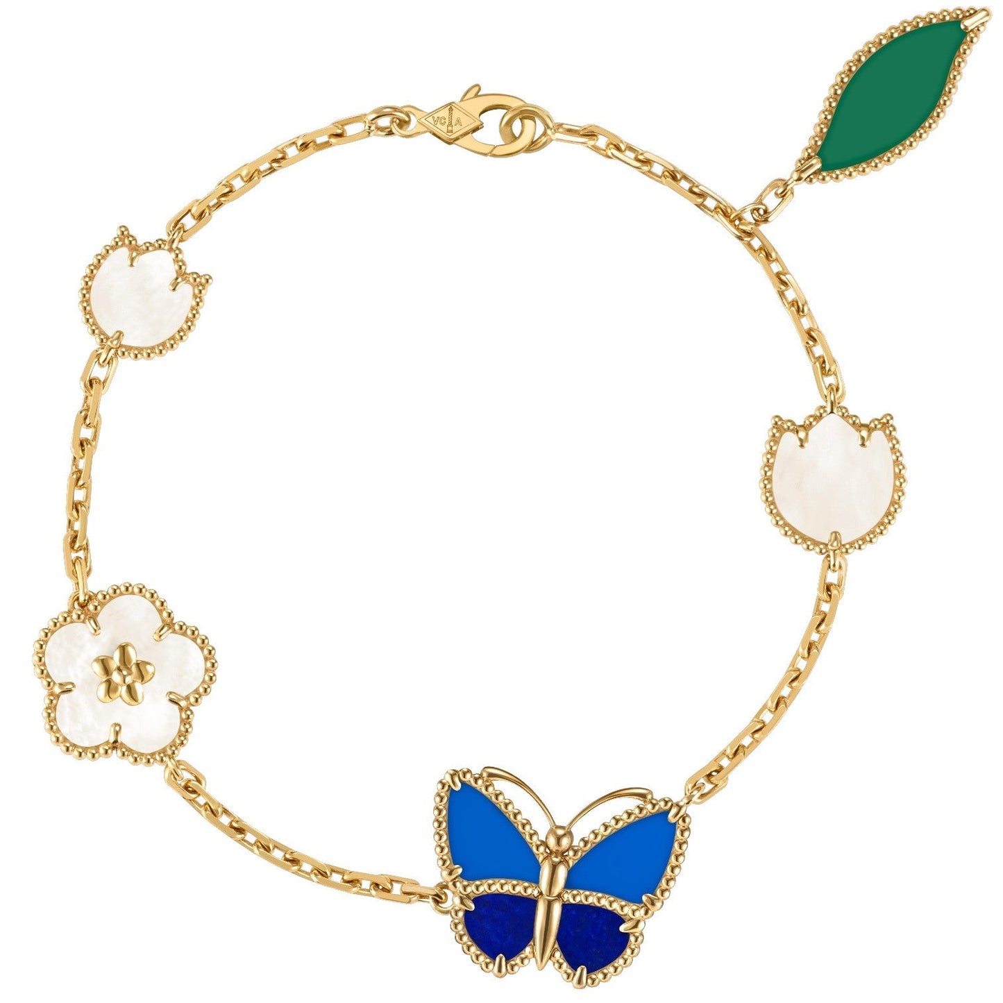 [LORA]LUCKY SPRING BUTTERFLY 5 MOTIF BRACELET