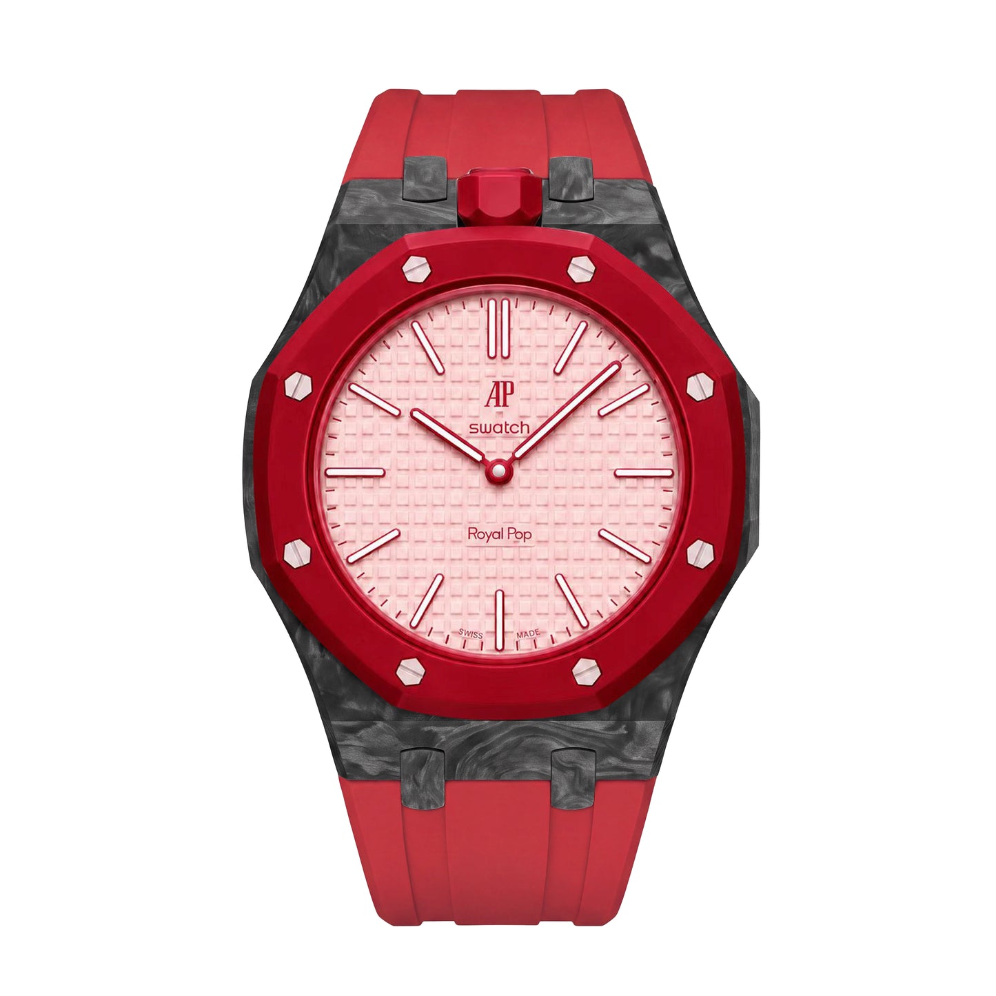 Royal Oak Pop Exclusive Carbon‑fiber Case & Silicone Strap