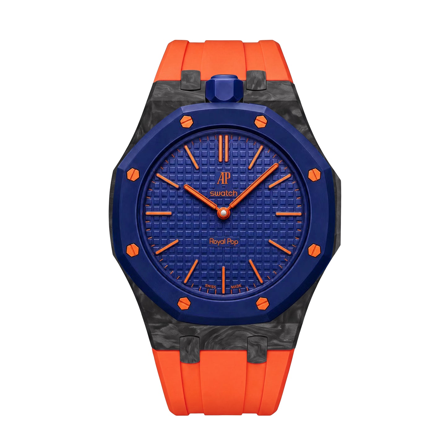 Royal Oak Pop Exclusive Carbon‑fiber Case & Silicone Strap