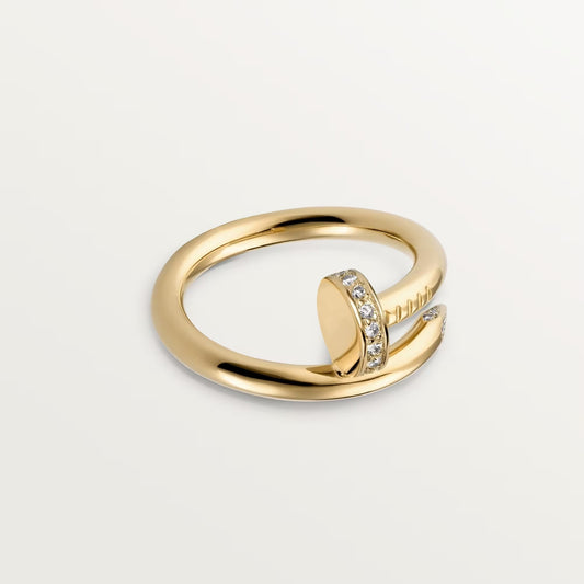 [Lora] JUSTE RING 2.6MM HALF DIAMOND