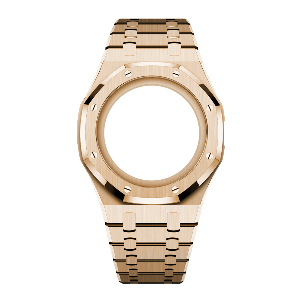 Strap For Ap Swatch Royal Oak Pop Exclusive Steel Case & Strap Full‑wrap Embedded Watch Band