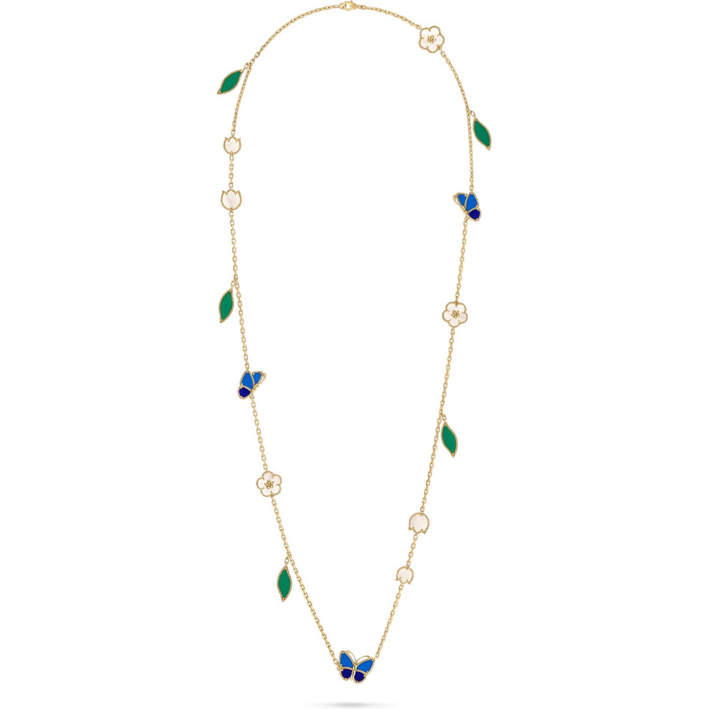 [LORA]LUCKY SPRING BUTTERFLY 15 FLOWER NECKLACE