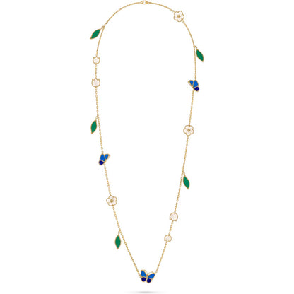 [LORA]LUCKY SPRING BUTTERFLY 15 FLOWER NECKLACE