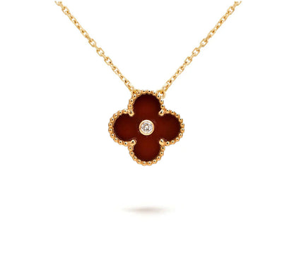 [Lora]CLOVER 15MM CHRISTMAS LIMITED EDITION SINGLE FLOWER NECKLACE