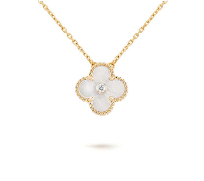[Lora]CLOVER 15MM CHRISTMAS LIMITED EDITION SINGLE FLOWER NECKLACE
