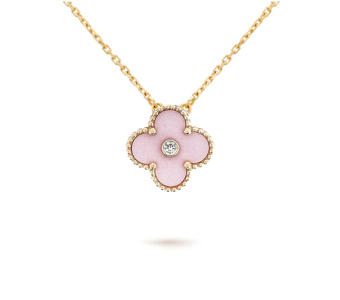 [Lora]CLOVER 15MM CHRISTMAS LIMITED EDITION SINGLE FLOWER NECKLACE