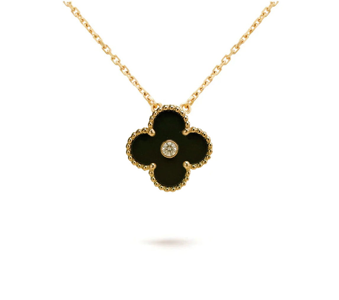 [Lora]CLOVER 15MM CHRISTMAS LIMITED EDITION SINGLE FLOWER NECKLACE