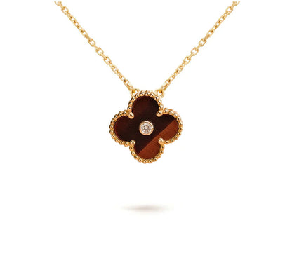 [Lora]CLOVER 15MM CHRISTMAS LIMITED EDITION SINGLE FLOWER NECKLACE