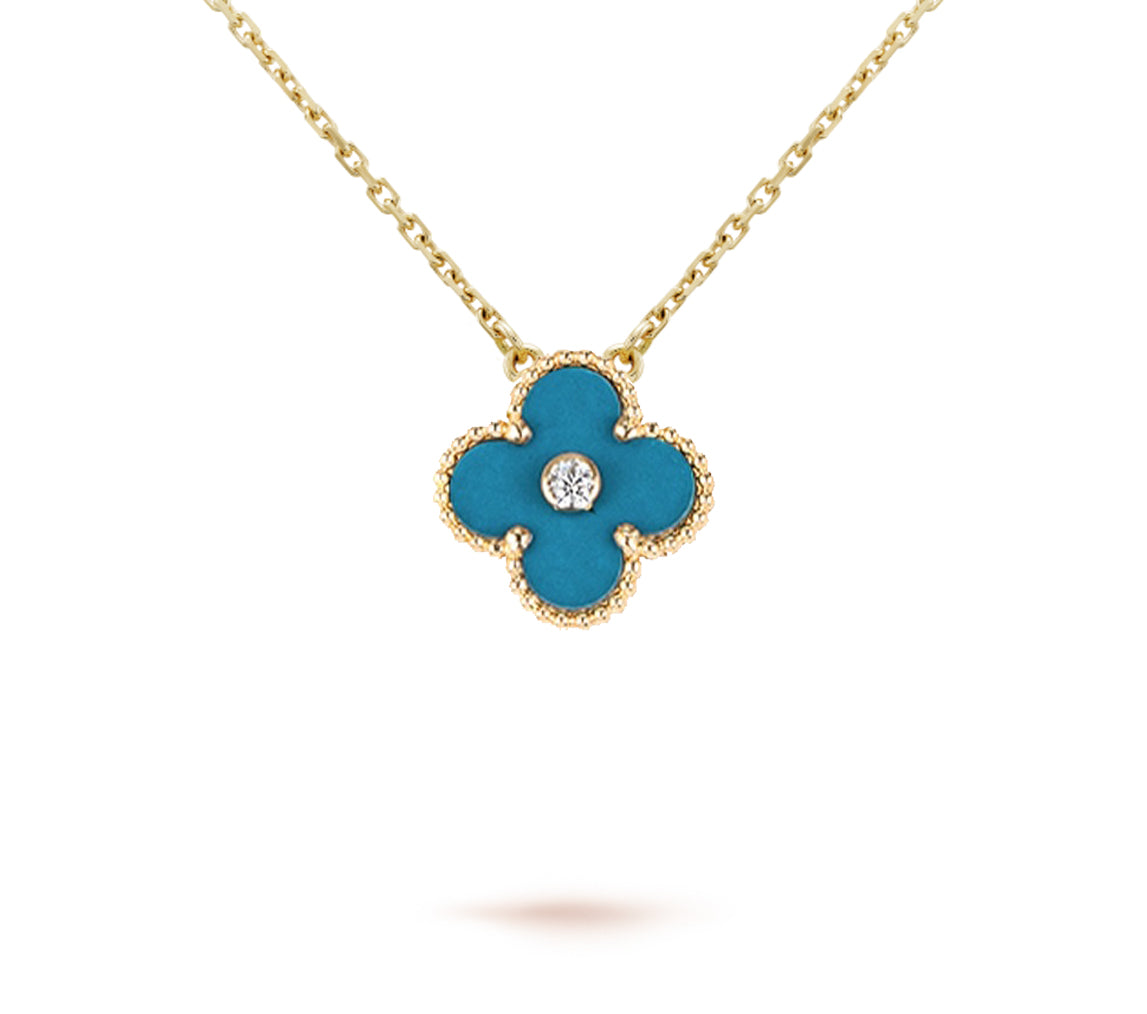 [Lora]CLOVER 15MM CHRISTMAS LIMITED EDITION SINGLE FLOWER NECKLACE