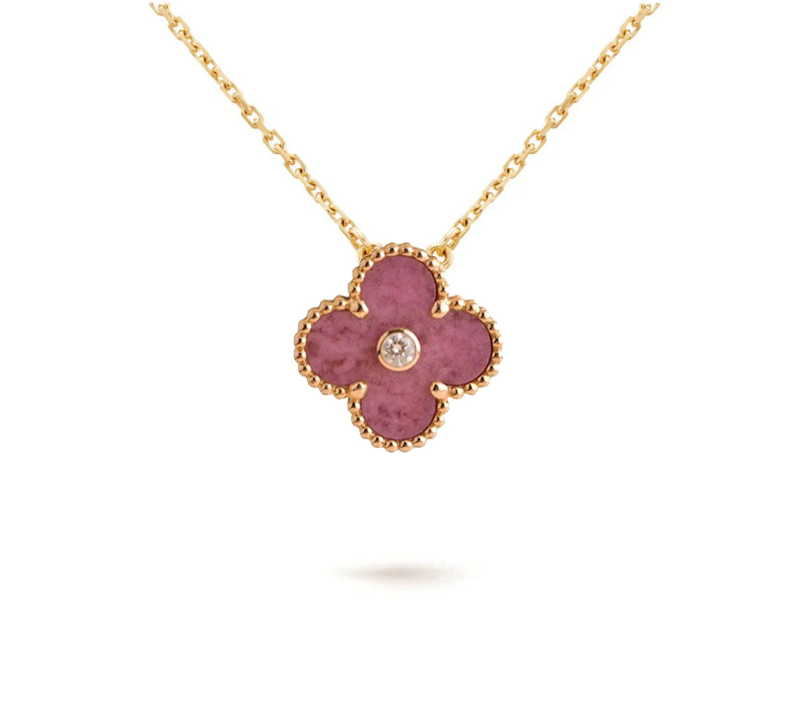 [Lora]CLOVER 15MM CHRISTMAS LIMITED EDITION SINGLE FLOWER NECKLACE