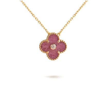 [Lora]CLOVER 15MM CHRISTMAS LIMITED EDITION SINGLE FLOWER NECKLACE