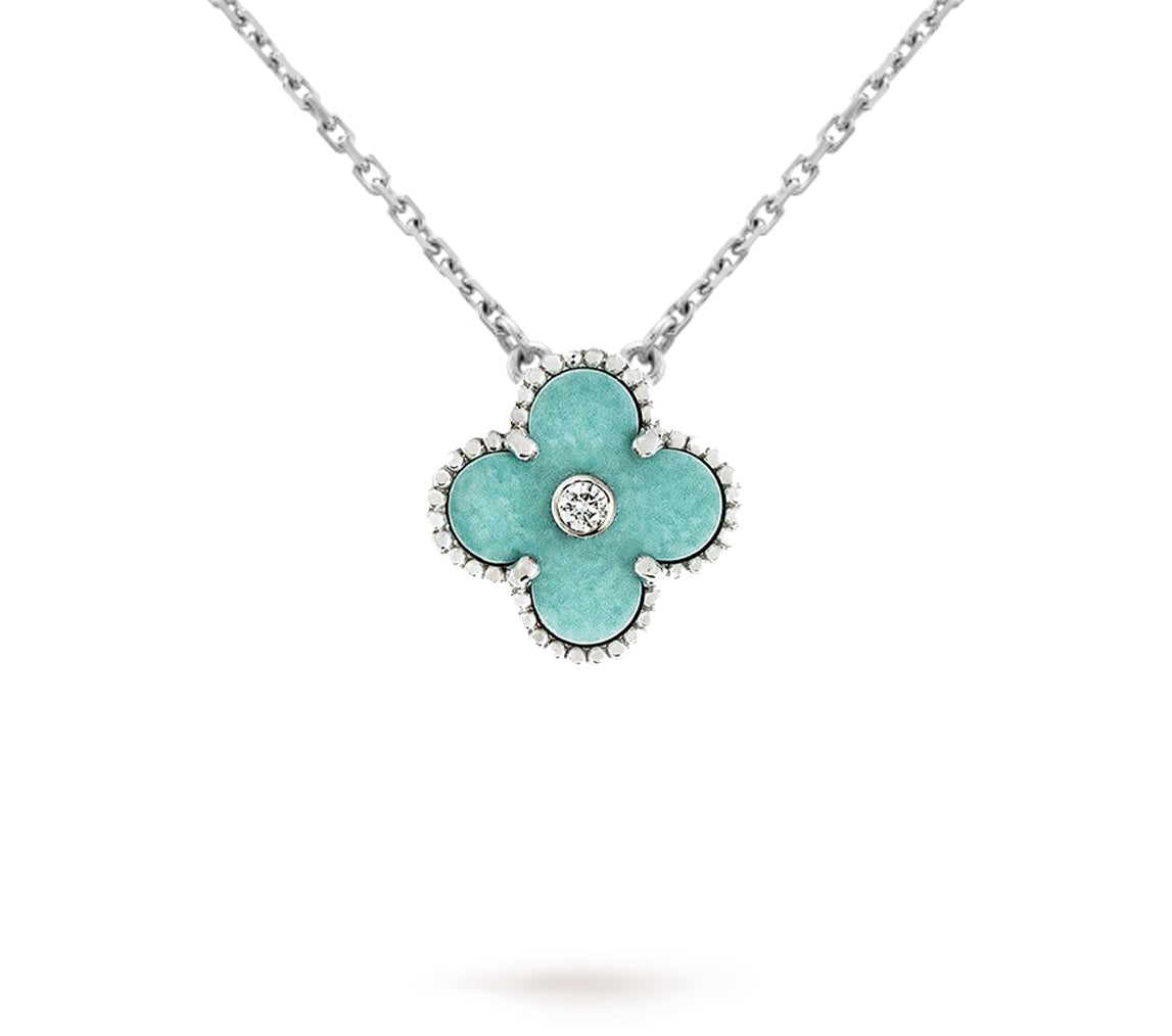 [Lora]CLOVER 15MM CHRISTMAS LIMITED EDITION SINGLE FLOWER NECKLACE