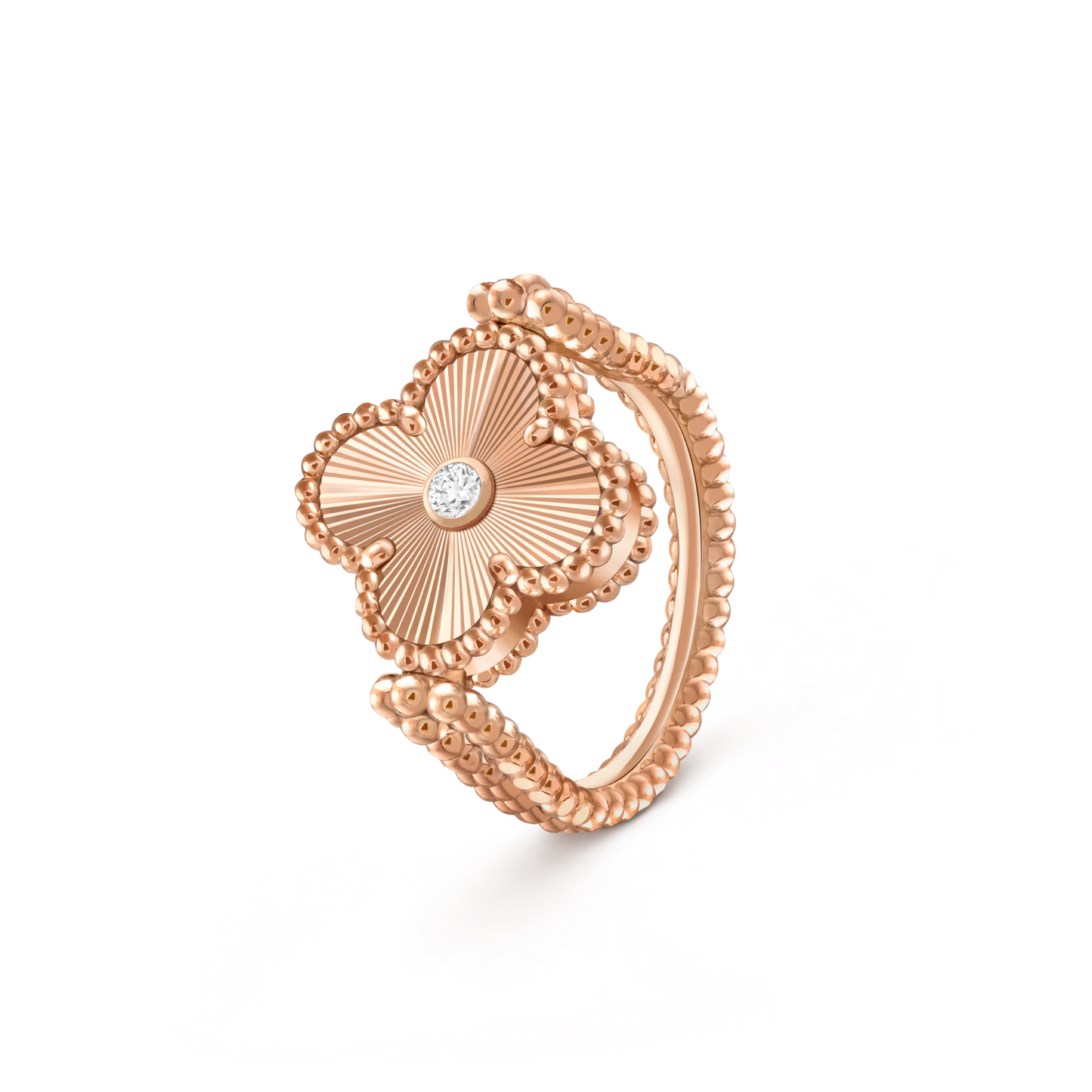 [Lora]CLOVER RIVERSIBLE RING ROSE GOLD COLLECTION