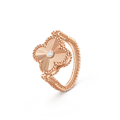 [Lora]CLOVER RIVERSIBLE RING ROSE GOLD COLLECTION