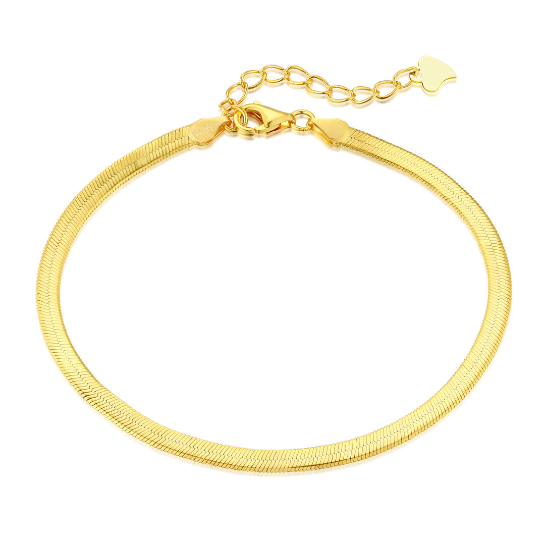 [LORA]Flat Snake Bone Chain Blade Necklace