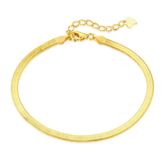 [LORA]Flat Snake Bone Chain Blade Necklace