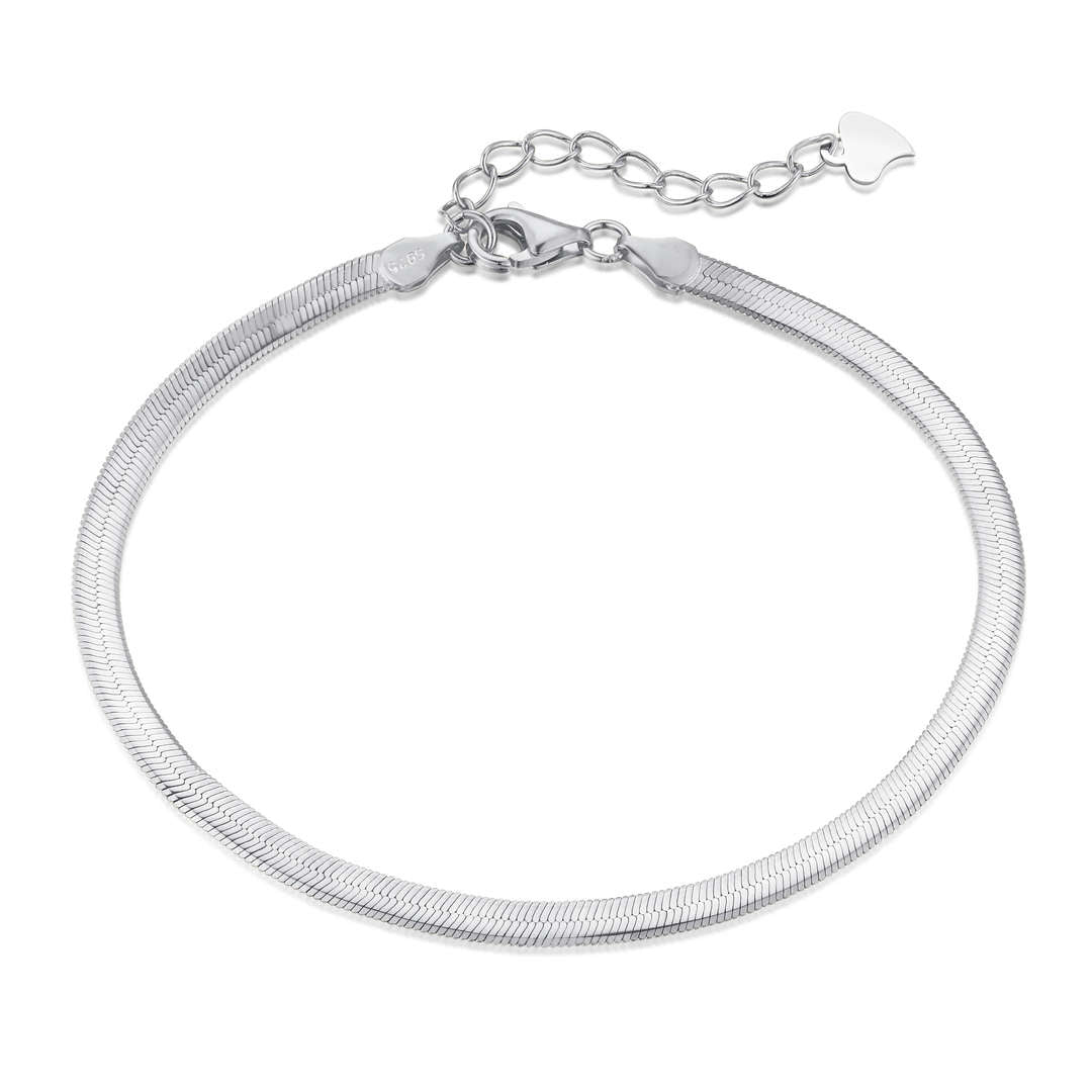 [LORA]Flat Snake Bone Chain Blade Necklace