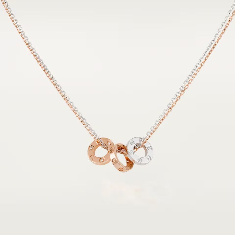 [Lora] LOVE 6 DIAMOND PENDANT NECKLACE