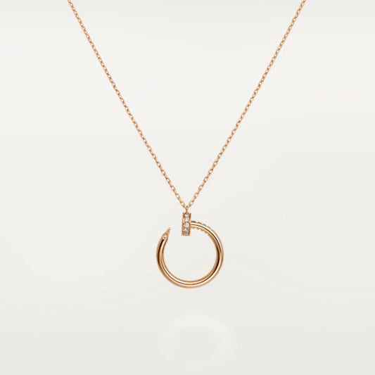 [LORA]JUSTE NECKLACE PINK GOLD