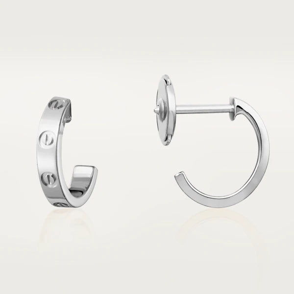 [LORA]LOVE EARRINGS 2.65MM SILVER