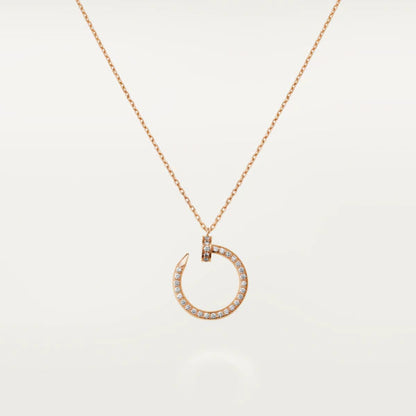 [LORA]JUSTE NECKLACE PINK GOLD DIAMONDS