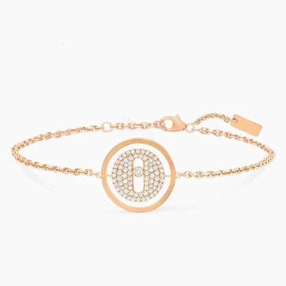 [LORA] LUCKY MOVE DIAMOND PAVED BRACELET