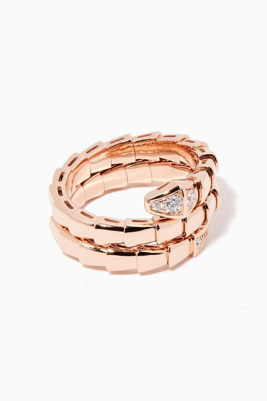 [LORA]SERPENTS DOUBLE ROW DIAMOND RING