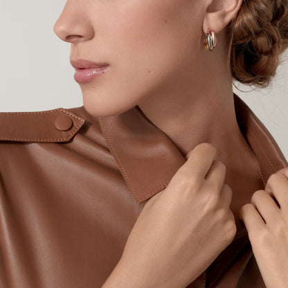 [LORA] TRINITY ON DIAMOND CLASSIC EARRINGS