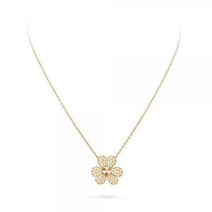 [LORA]FLOWER DIAMOND NECKLACE