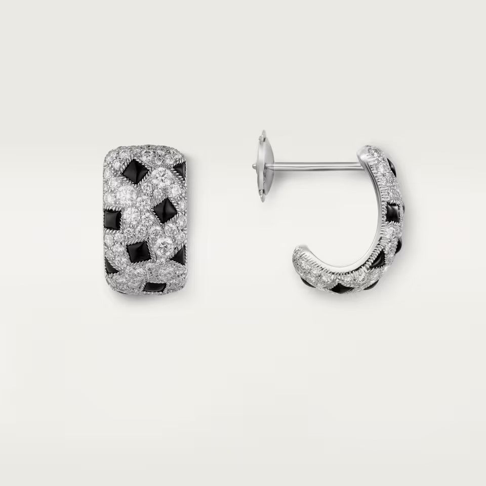 [LORA] PANTHERE MINI FULL DIAMOND EARRINGS