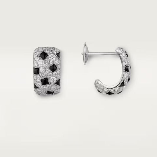 [Lora] PANTHERE MINI FULL DIAMOND EARRINGS