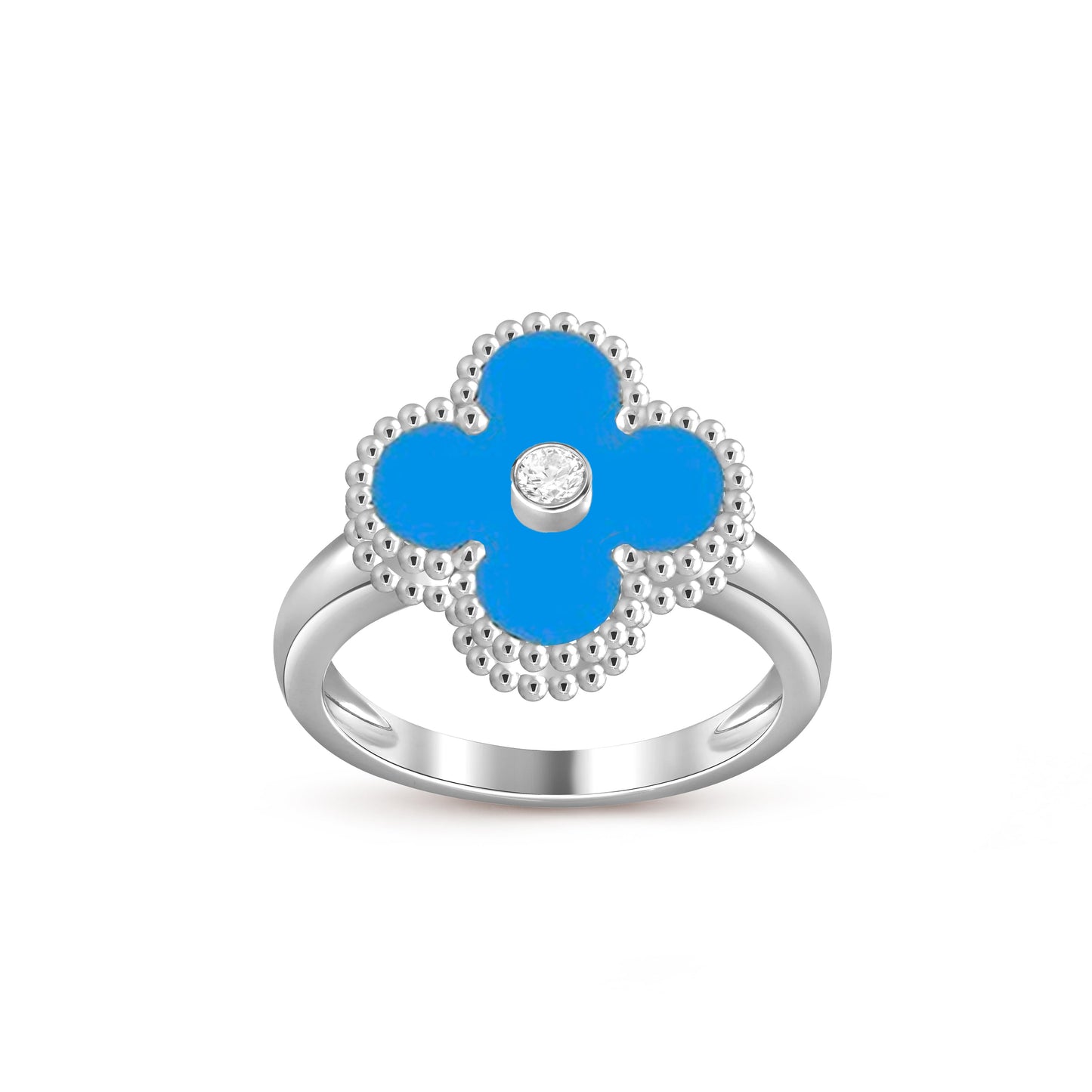 [Lora]CLOVER SILVER DIOMND RING COLLECTION