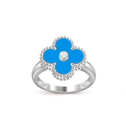 [Lora]CLOVER SILVER DIOMND RING COLLECTION