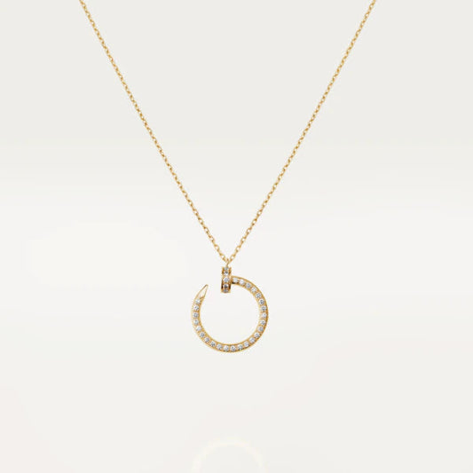 [LORA]JUSTE NECKLACE GOLD DIAMONDS