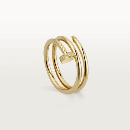 [Lora] JUSTE RING 4.8MM HALF DIAMOND