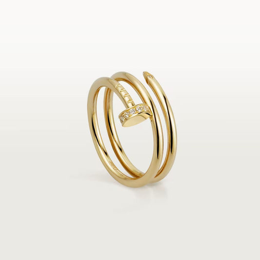 [Lora] JUSTE RING 4.8MM HALF DIAMOND