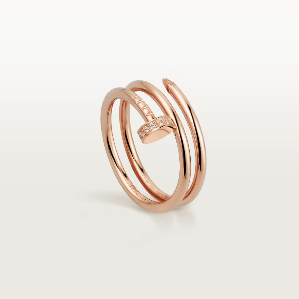 [LORA] JUSTE RING 4.8MM HALF DIAMOND