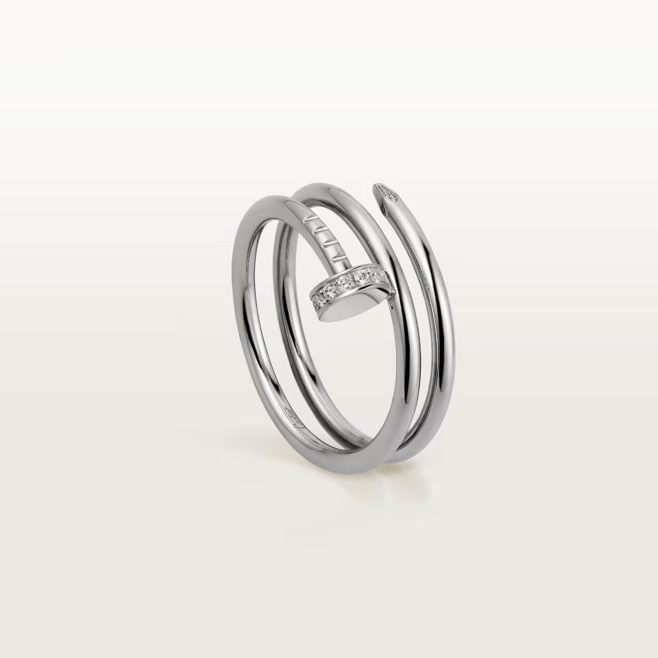 [LORA] JUSTE RING 4.8MM HALF DIAMOND