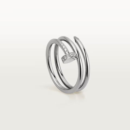 [LORA] JUSTE RING 4.8MM HALF DIAMOND