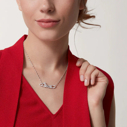 [LORA] PANTHERE PAVED DIAMOND NECKLACE