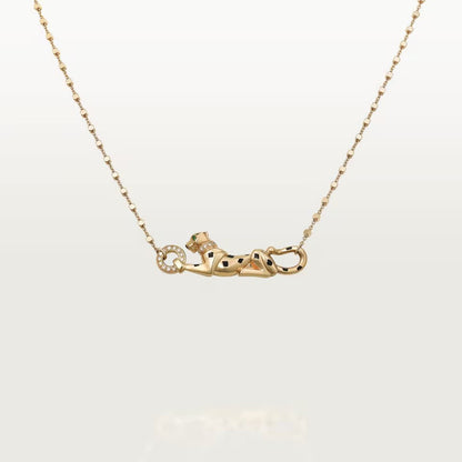 [LORA] PANTHERE FULL DIAMOND NECKLACE