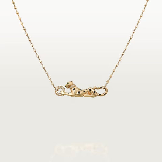 [LORA] PANTHERE FULL DIAMOND NECKLACE
