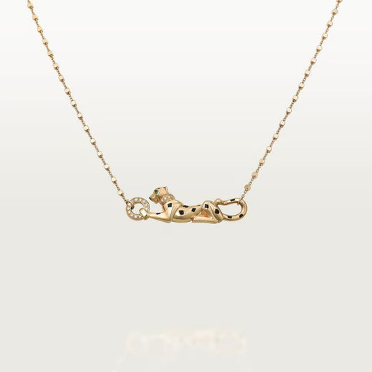 [Lora] PANTHERE FULL DIAMOND NECKLACE