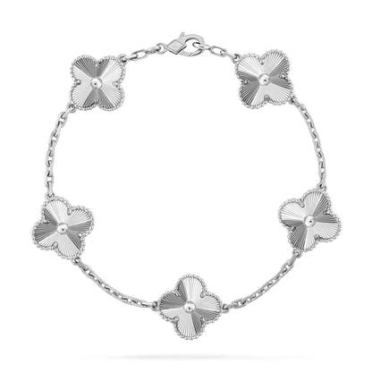 [LORA]CLOVER SILVER 5 MOTIFS BRACELET