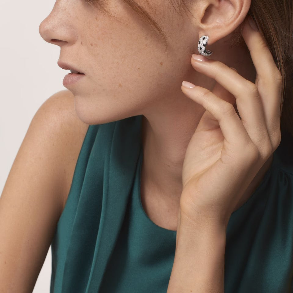[LORA] PANTHERE MINI FULL DIAMOND EARRINGS