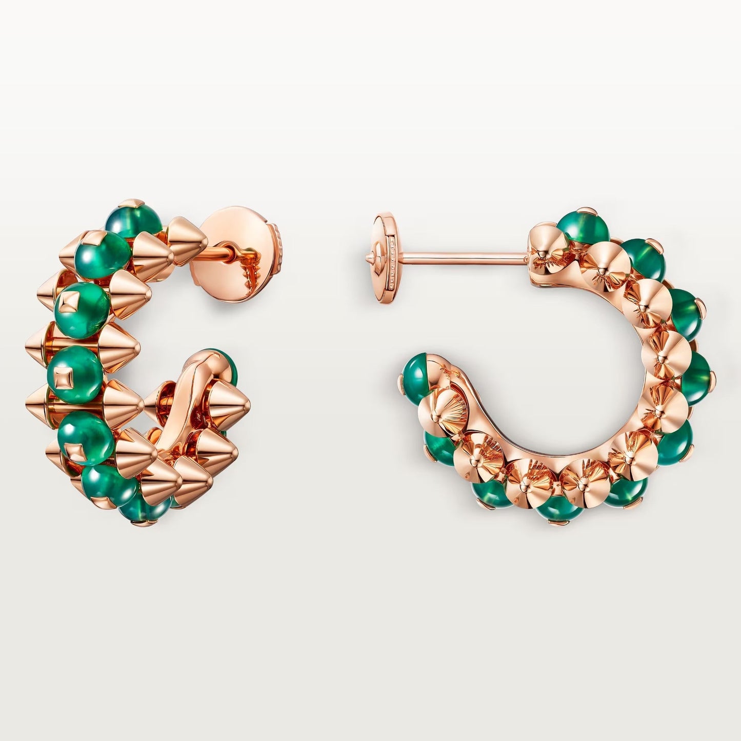 [LORA] CLASH 7.9MM AGATE CHALCEDONY EARRINGS