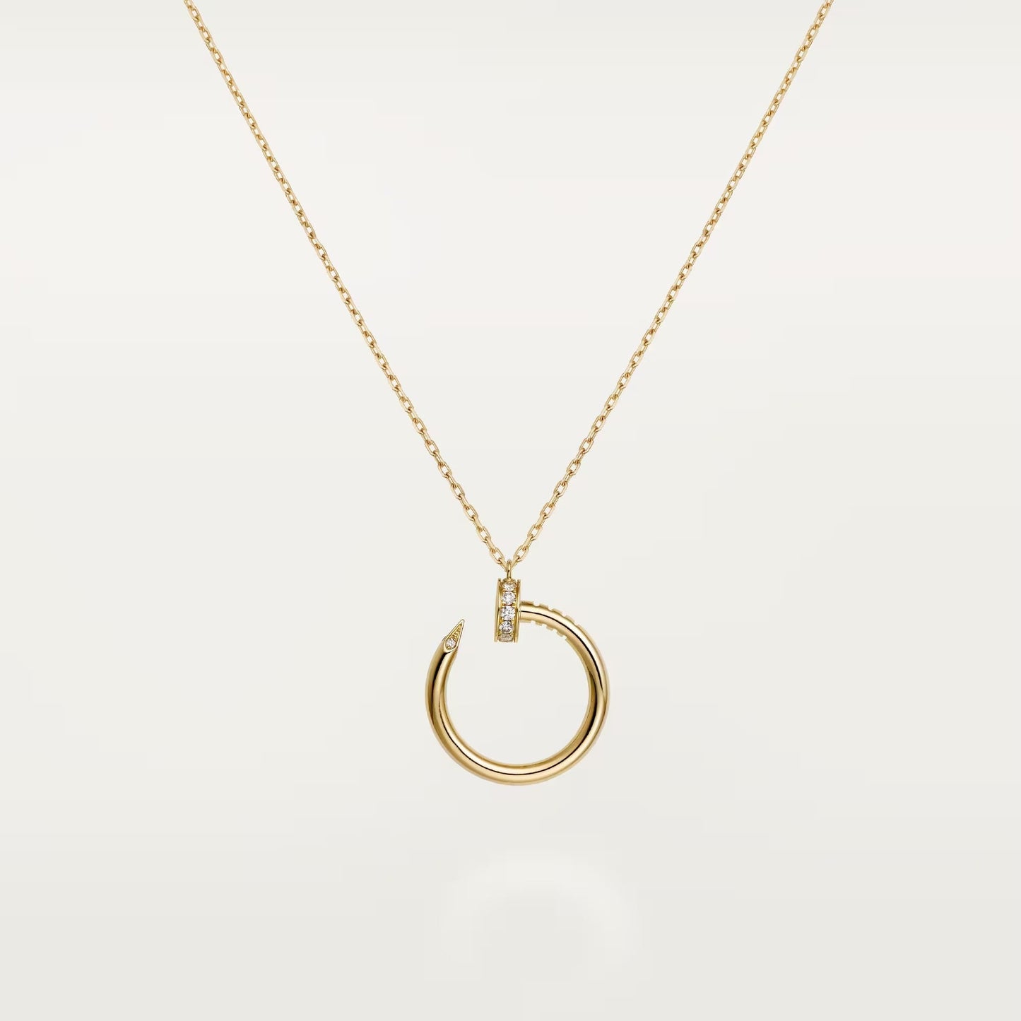 [LORA] JUSTE NECKLACE HALF DIAMOND