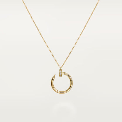 [LORA] JUSTE NECKLACE HALF DIAMOND