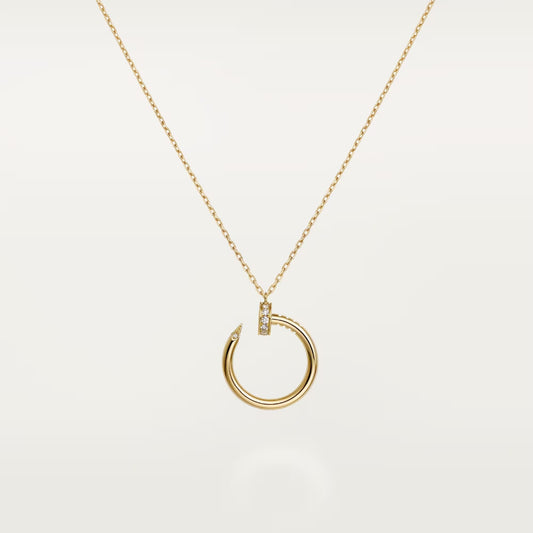 [LORA] JUSTE NECKLACE HALF DIAMOND