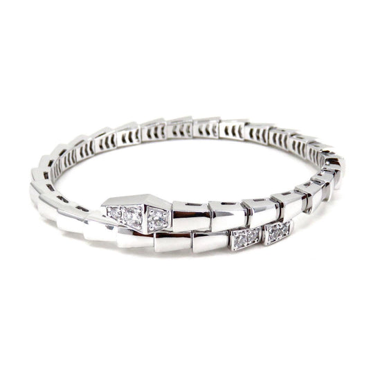 [LORA]SERPENTI BRACELET DIAMONDS SILVER